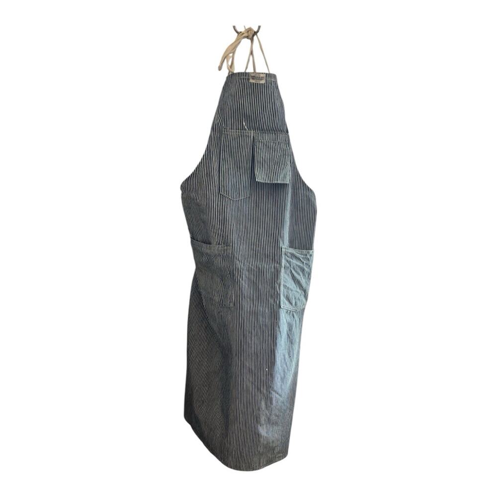 Vintage 40s Hercules Sears Hickory Stripe Shop Apron Union Made Workwear 1940s